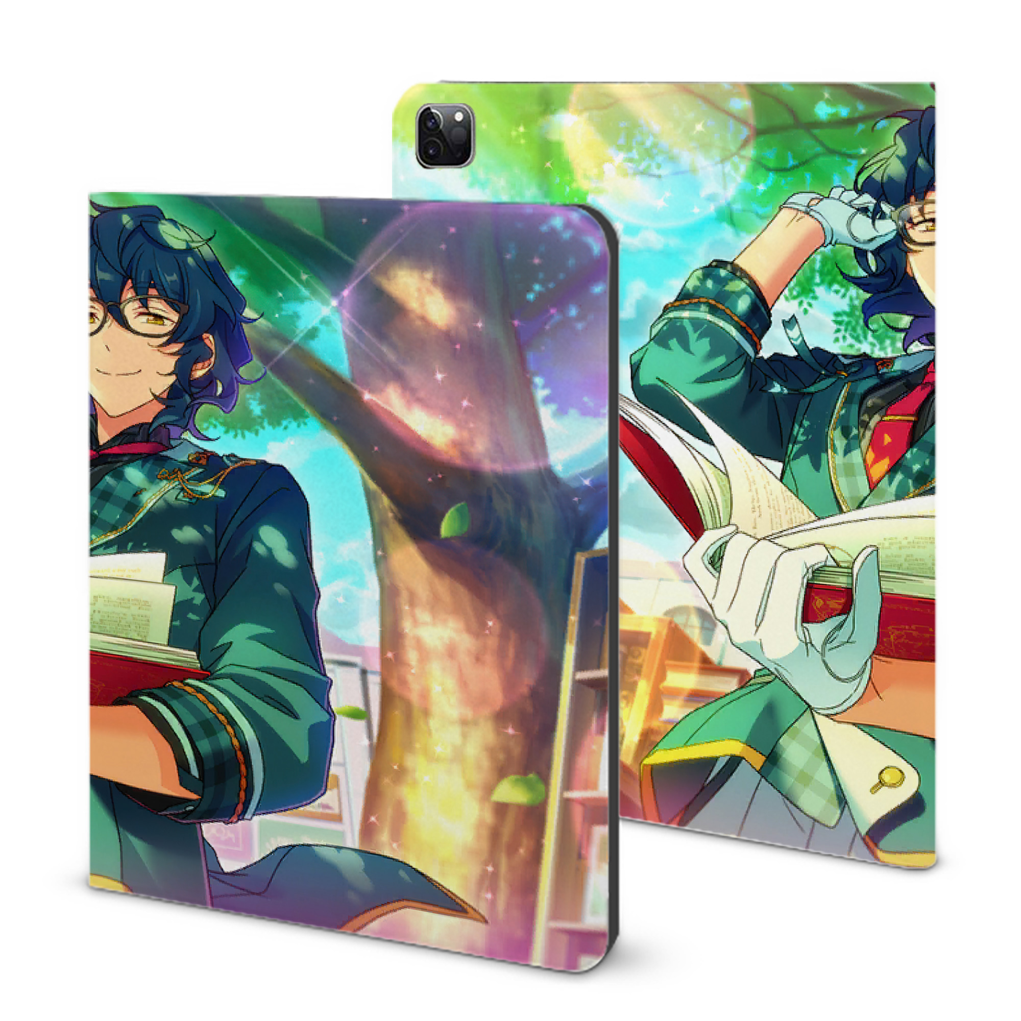 （画像用） あんさんぶるスターズ! Ensemble Stars IPad ケース ブック型 PUレザー TPU 耐衝撃 軽量 薄型 ペン収納なし 全面保護 IPad 各モデル対応